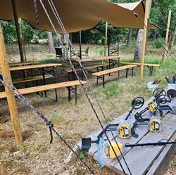 Los door het bos