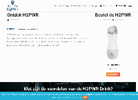 Ervaar de vele voordelen van waterstof drinken met de H2PWR Drink