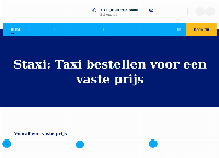 Website van Staxi - the fixed price taxi 