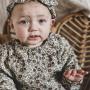 Rylee + Cru longsleeve bubble romper autumn floral