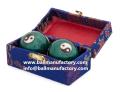 Yinyang baoding ball with brocade box 30mm-35mm-40mm-45mm