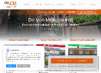 Website van De Vos Makelaardij 