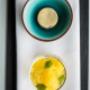 Refined desserts at rooftop restaurant in Amsterdam: modern presentation and high-quality ingredients as part of the dining experience with city views at Floor17 Amsterdam.