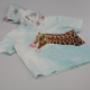 T-shirt van tricot paneel Giraf - Stenzo