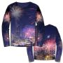 Trui van tricot paneel Vuurwerk - Stenzo