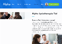 Website van Alpha fysiotherapie 