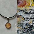 Ketting, doorsnee cabochon 12 mm
