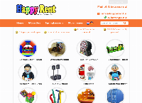 Website van Happy Rent Verhuur 