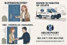 Nieuwepoort slotenmaker - cartoon - versie buitengesloten