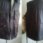 Leren heren bodywarmer Les Femmes ledermode