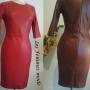 Leren koker jurken Les Femmes mode