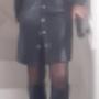 Leren overhemd jurk  Les femmes mode