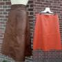 Leren rok 4 baans Les Femmes mode