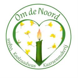 Kaarsenmakerij Om de Noord, vegan kaarsen van koolzaadwas