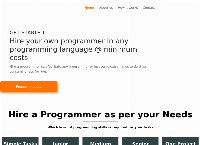 Website van Hire a programmer 