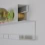 Wijnrek Silke | Voor aan de muur | Wit | Metaal - Cut-Out Design