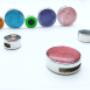Wisselbare epoxy leer armband settings.