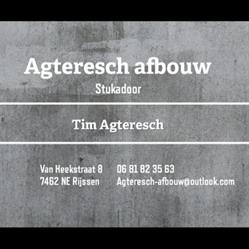 Agteresch afbouw