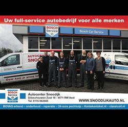 Autocenter Snoodijk - Bosch Car Service - BOVAG autobedrijf & RDW erkend