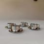 SelectedBy - Vintage RVS Espresso kop en schotel