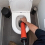 wc loopt niet door
