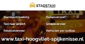 Taxi Hoogvliet Spijkenisse online altijd goedkoper