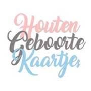 Houten Geboortekaartje