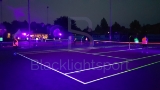 Tennis glow in the dark blacklight buiten outdoor