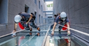 Rope access window cleaning